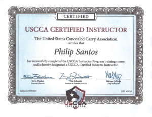 USCCA Certified Instructor Phiip Santos