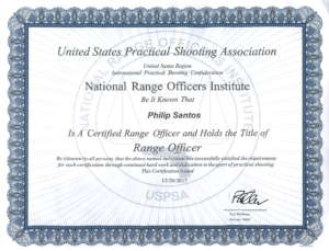 NRA Officers Institute Philip Santos